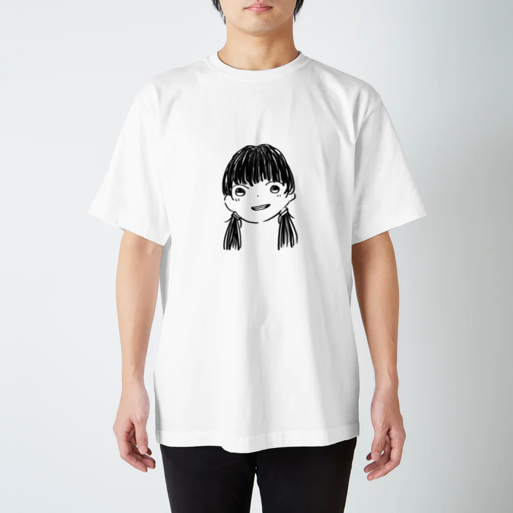 きゅーちゃんのグッズの黒髪Girl スタンダードTシャツ