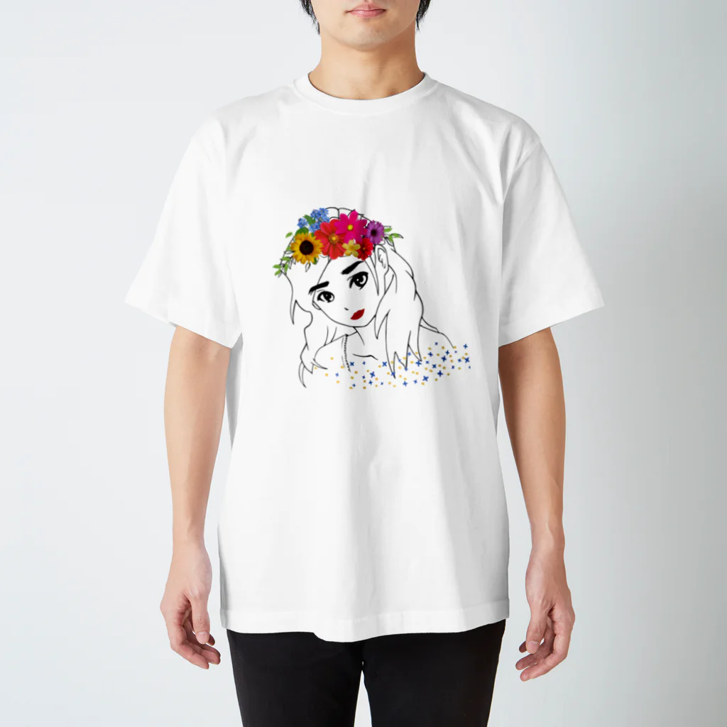 Charity Ukraine Shopのウクライナ美人 Ukrainian beauty スタンダードTシャツ