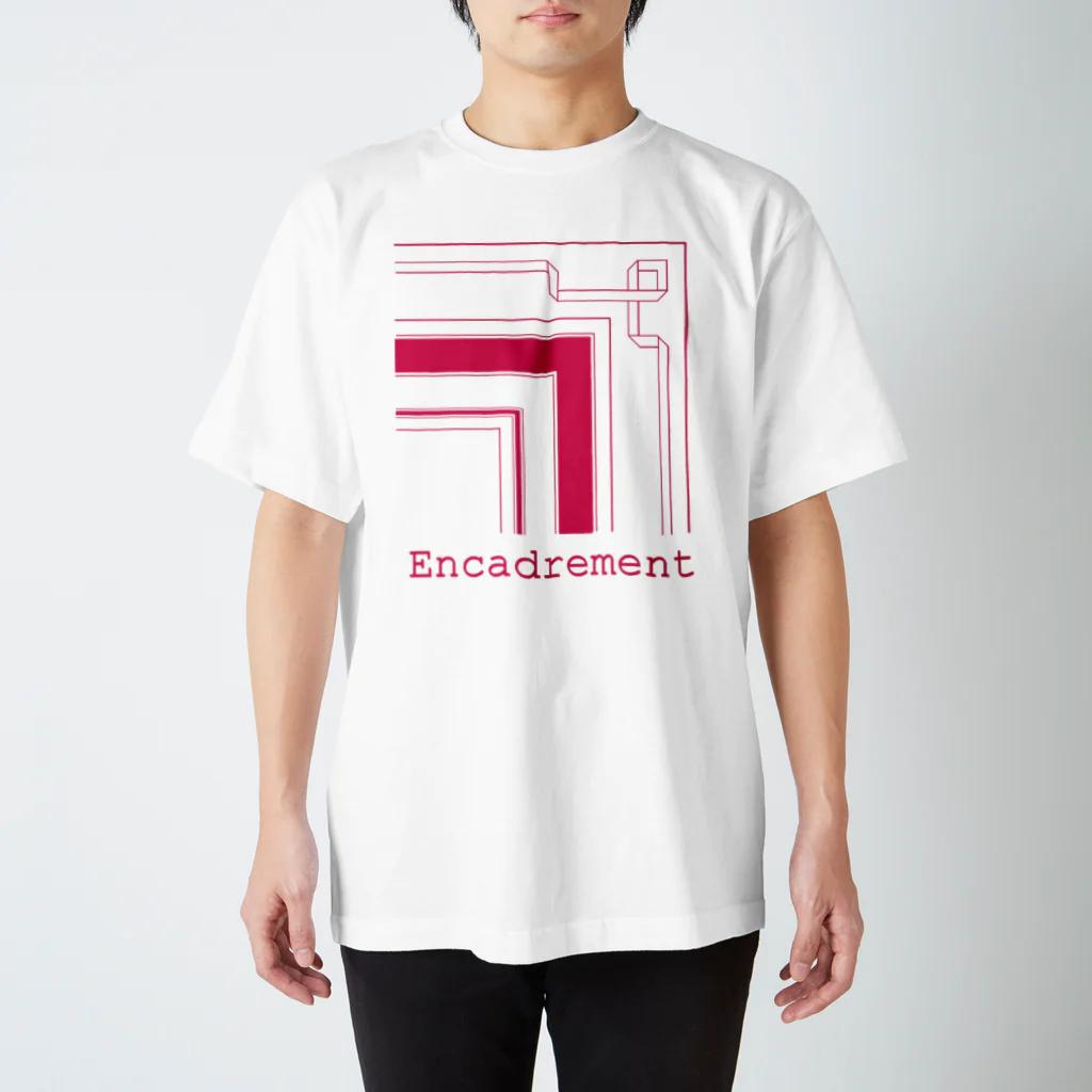 クロネコチャコとフランス額装のショップのEncadrementRose Regular Fit T-Shirt