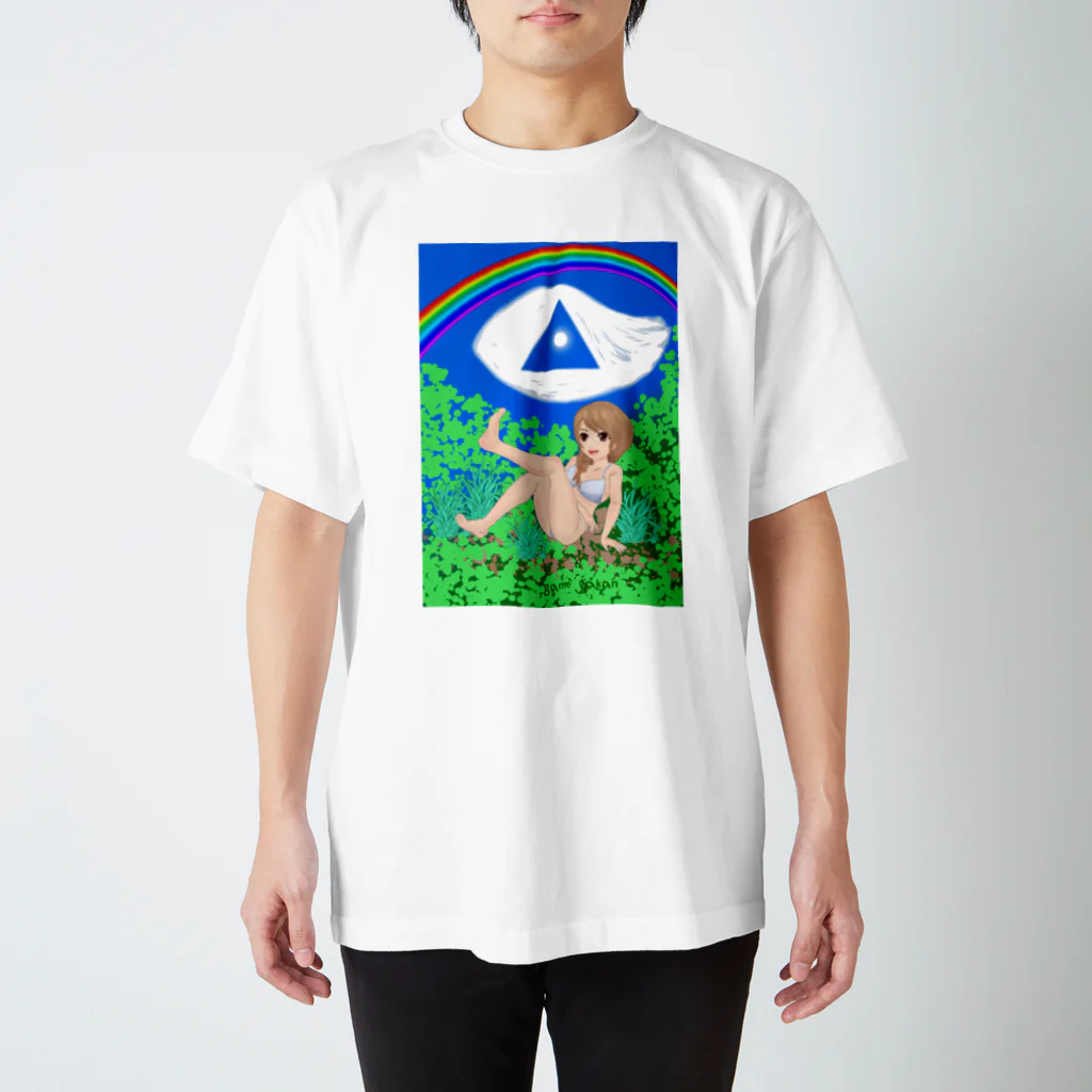 げーむやかんの虹と空と森林浴 スタンダードTシャツ