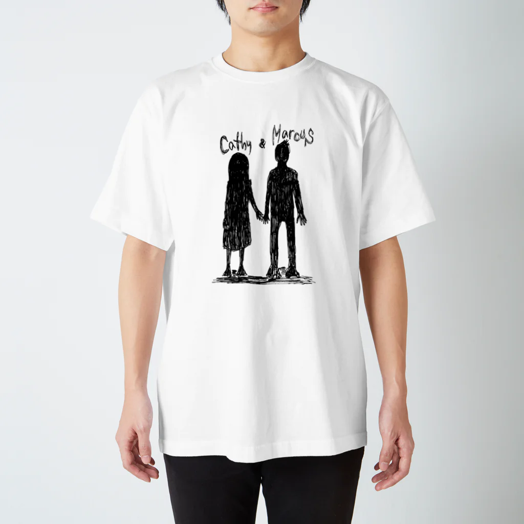 井上ンカジのキャシーとマーカス Regular Fit T-Shirt