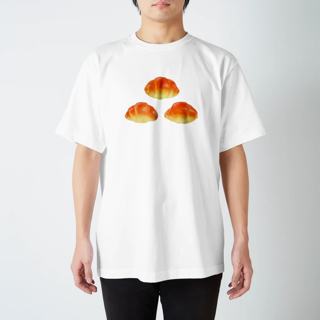 イラストによる食卓。のイラストによる食卓。３つのロールパン Regular Fit T-Shirt