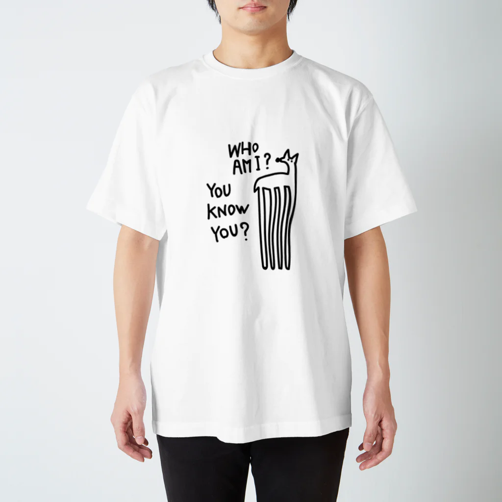 Shimiru.k's SHOP -しみるけいのおみせ-のWHO AM I ? スタンダードTシャツ