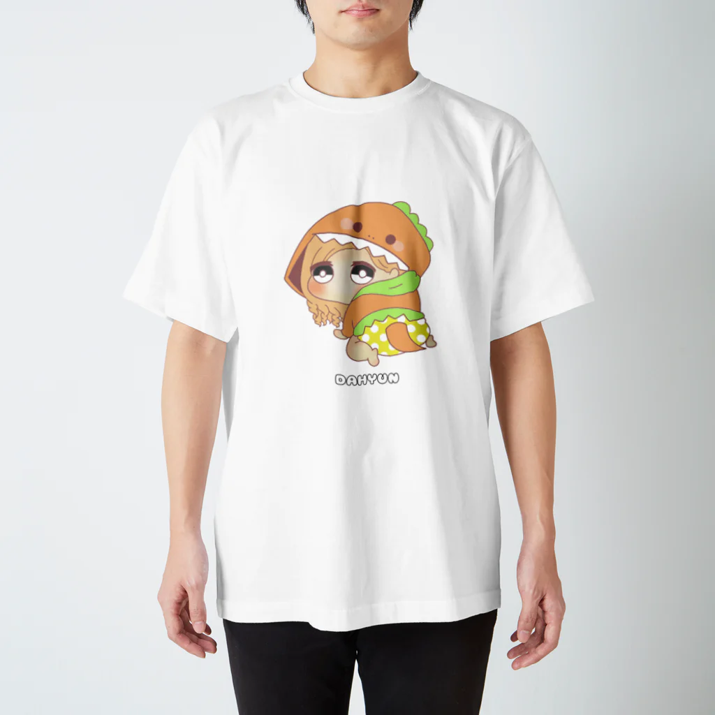 TJFB公式のダヒョン 着ぐるみ赤ちゃんキャラ スタンダードTシャツ