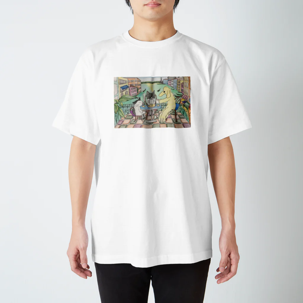 ねこのしっぽのベネツィアンアフターヌーンティー Regular Fit T-Shirt