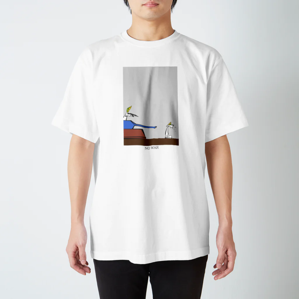 花瓶の疑問のNO WAR Regular Fit T-Shirt