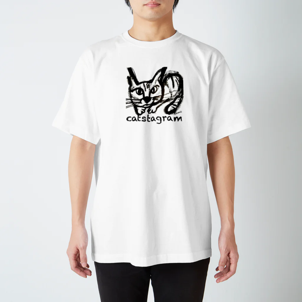 PUNK TV ART SHOPのcatstagram Regular Fit T-Shirt