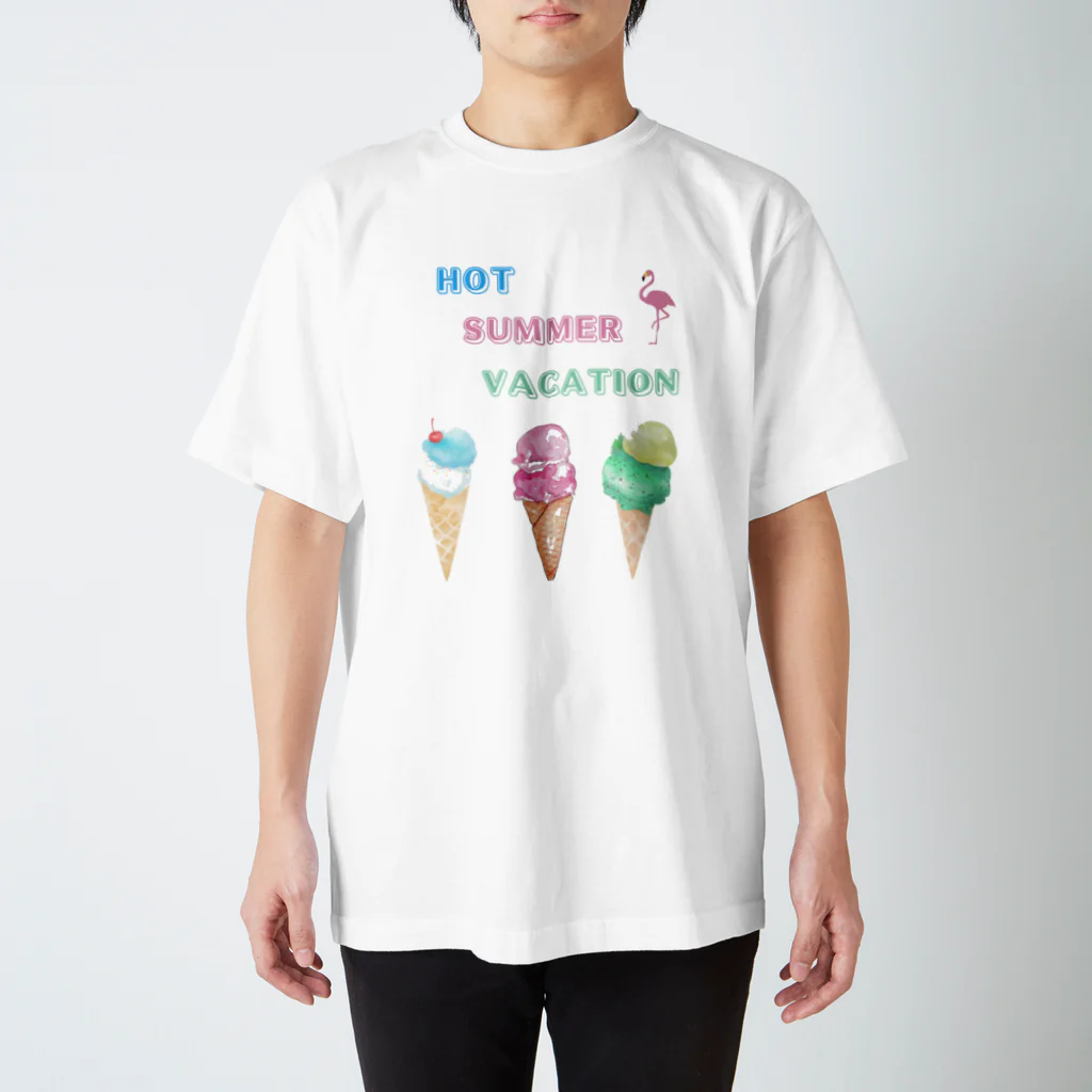 D-Smile🌼のHOT SUMMER VACATION Regular Fit T-Shirt