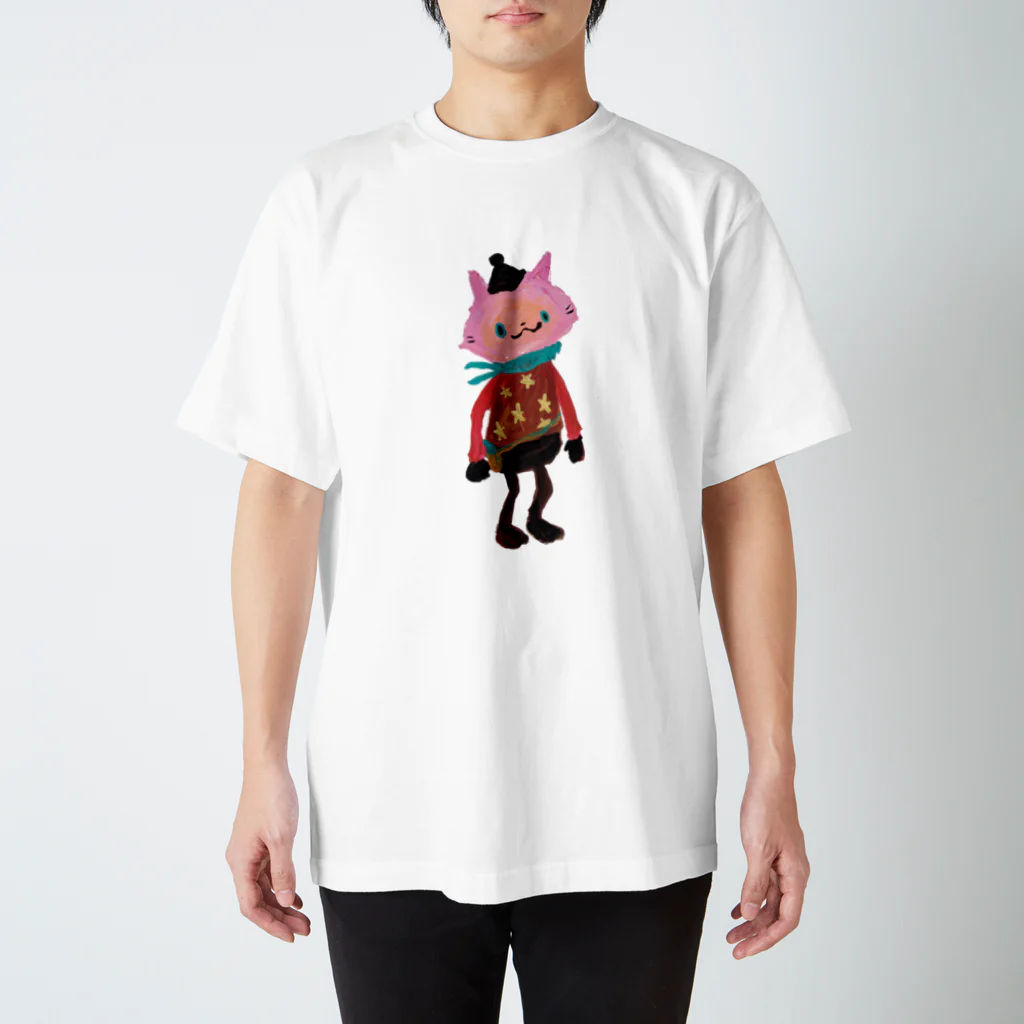 COULEUR PECOE（クルールペコ）のねこびとさん（Sakura） スタンダードTシャツ