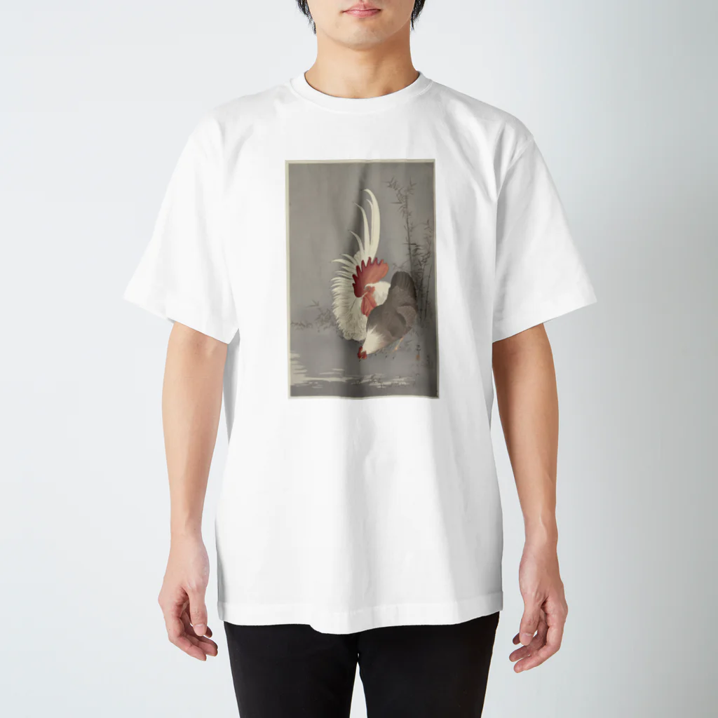 PALA's SHOP　cool、シュール、古風、和風、の日本画　鶏　 スタンダードTシャツ