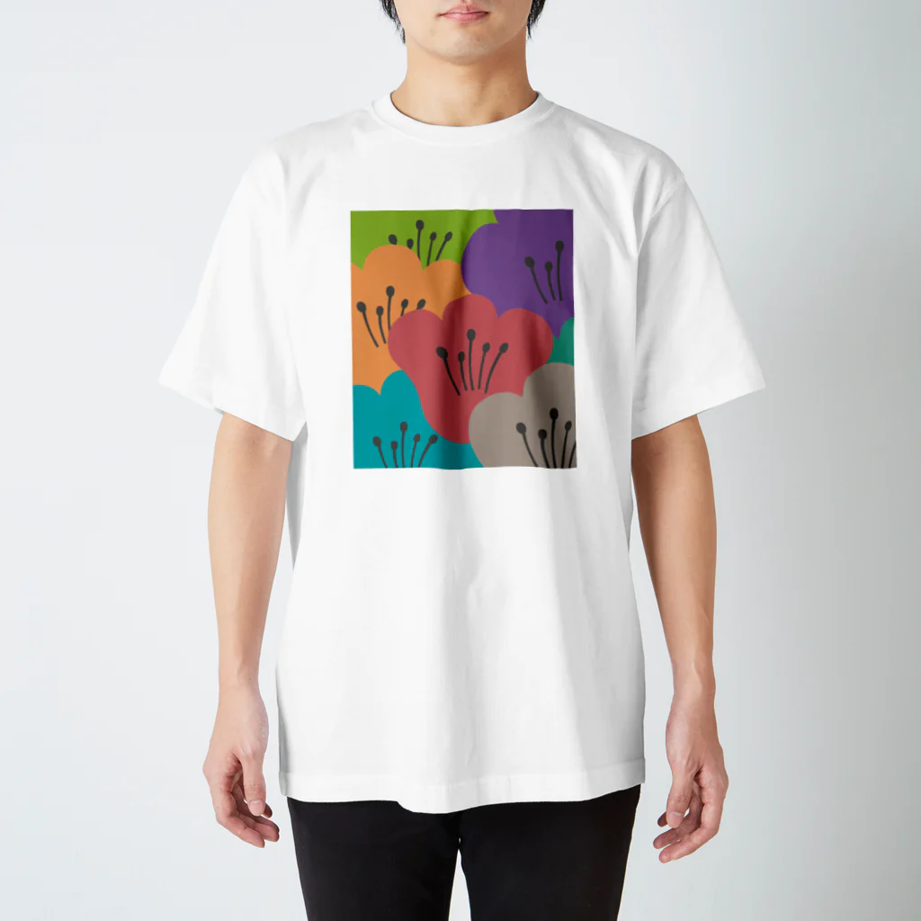 Wonder Bird Forestのティータイムの花 [TTF1] スタンダードTシャツ