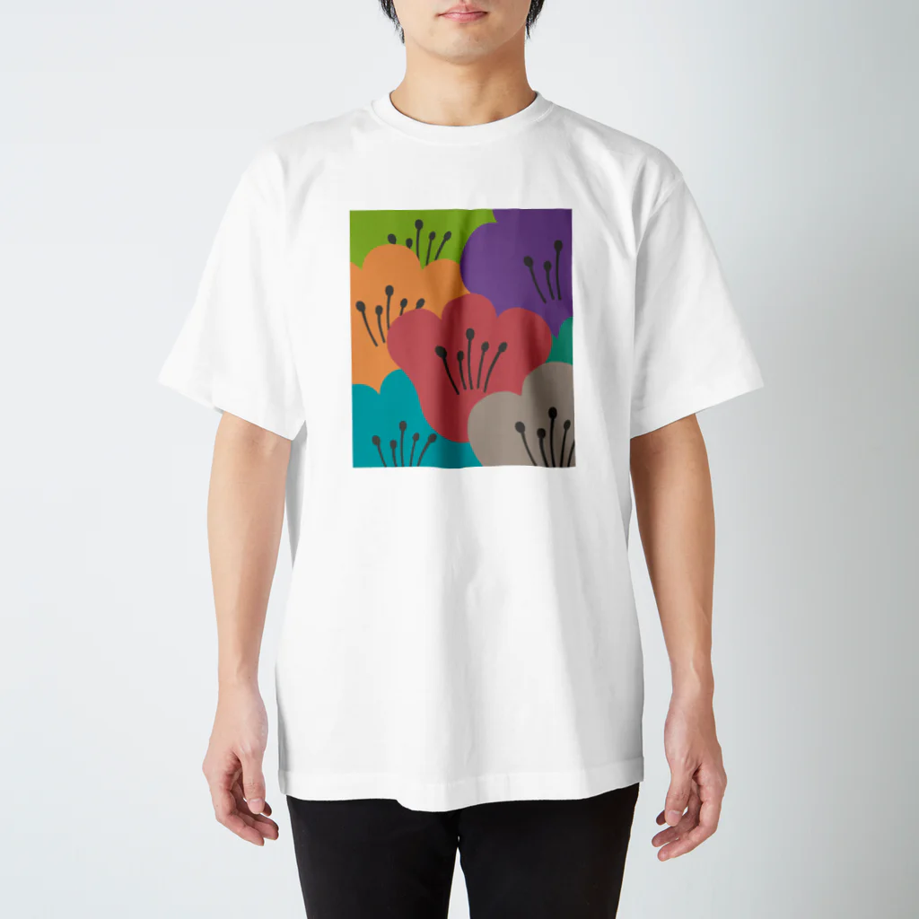 Wonder Bird Forestのティータイムの花 [TTF1] Regular Fit T-Shirt