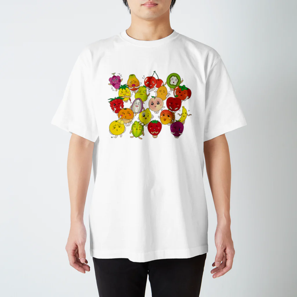 フォーヴァのフルーツALL－fruits and vegetables word chain－ベジフルしりとり－  Regular Fit T-Shirt