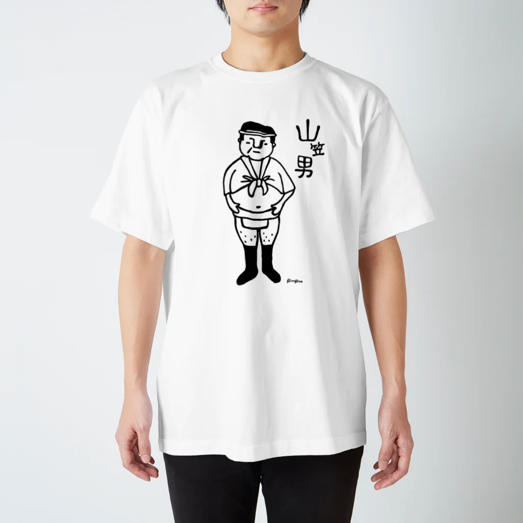 RiraRiraはんこの山笠男 スタンダードTシャツ