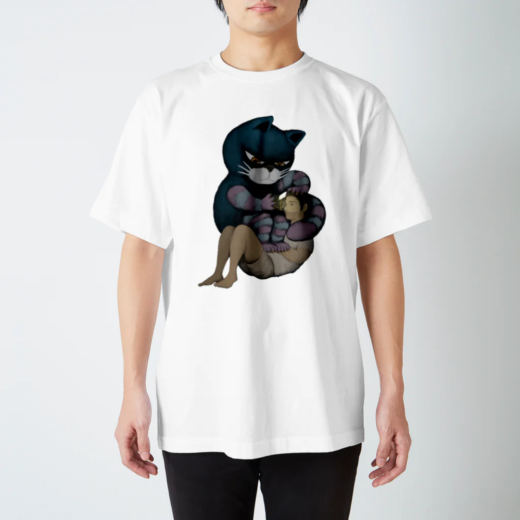  Dark blancoの幻影見せる猫 スタンダードTシャツ