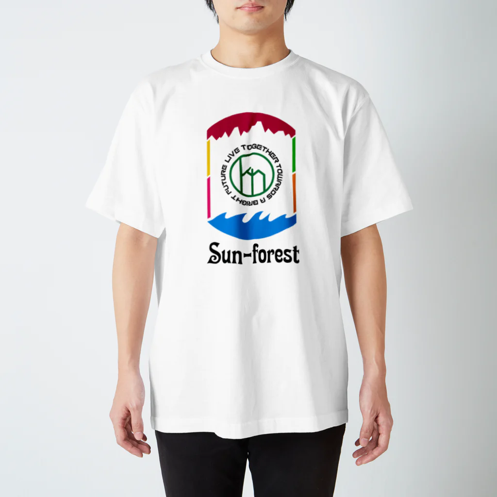 label greenの虹色sun-forest Regular Fit T-Shirt