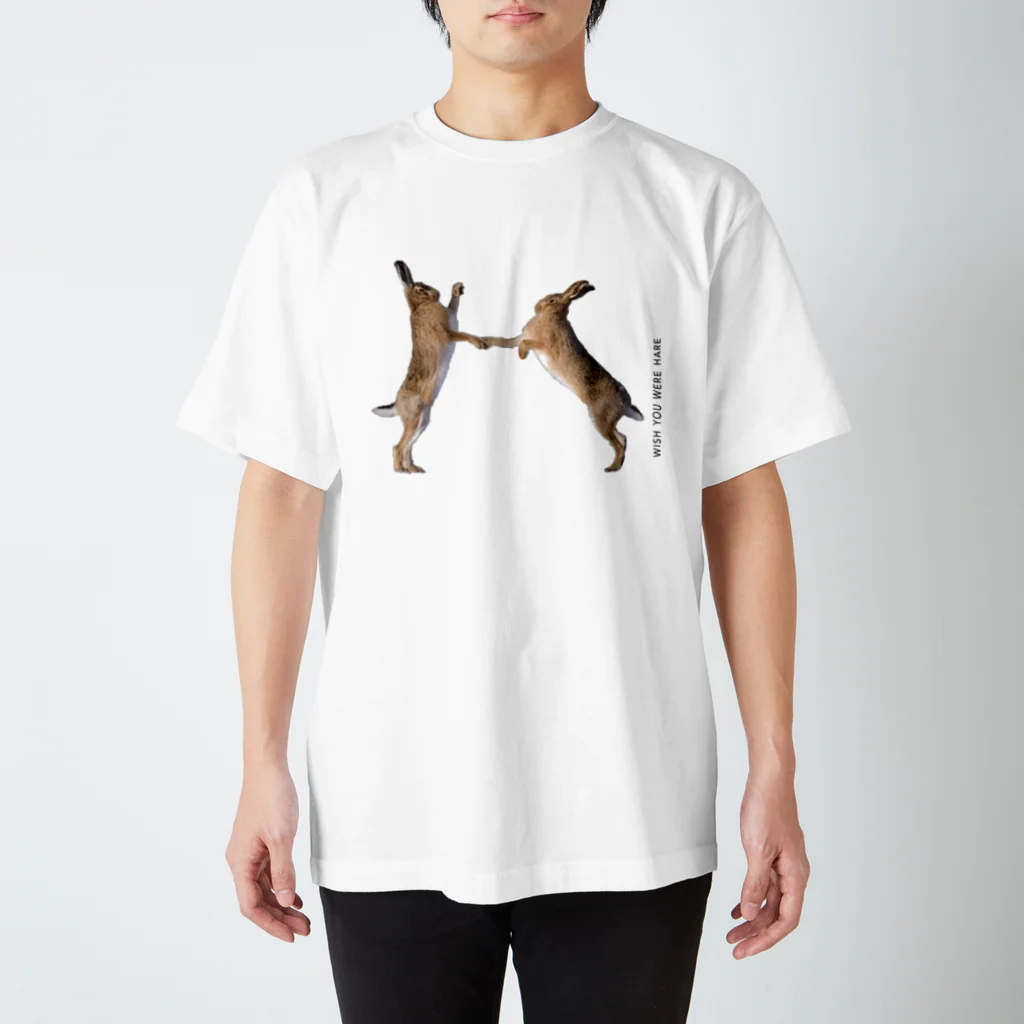 AngelRabbitsのWISH YOU WERE HARE Regular Fit T-Shirt