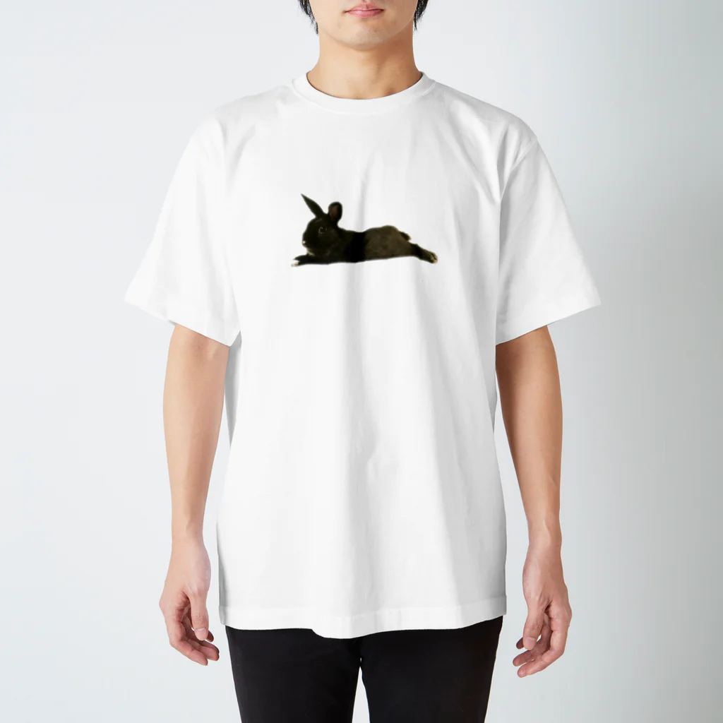 くろののびのび黒うさぎ Regular Fit T-Shirt