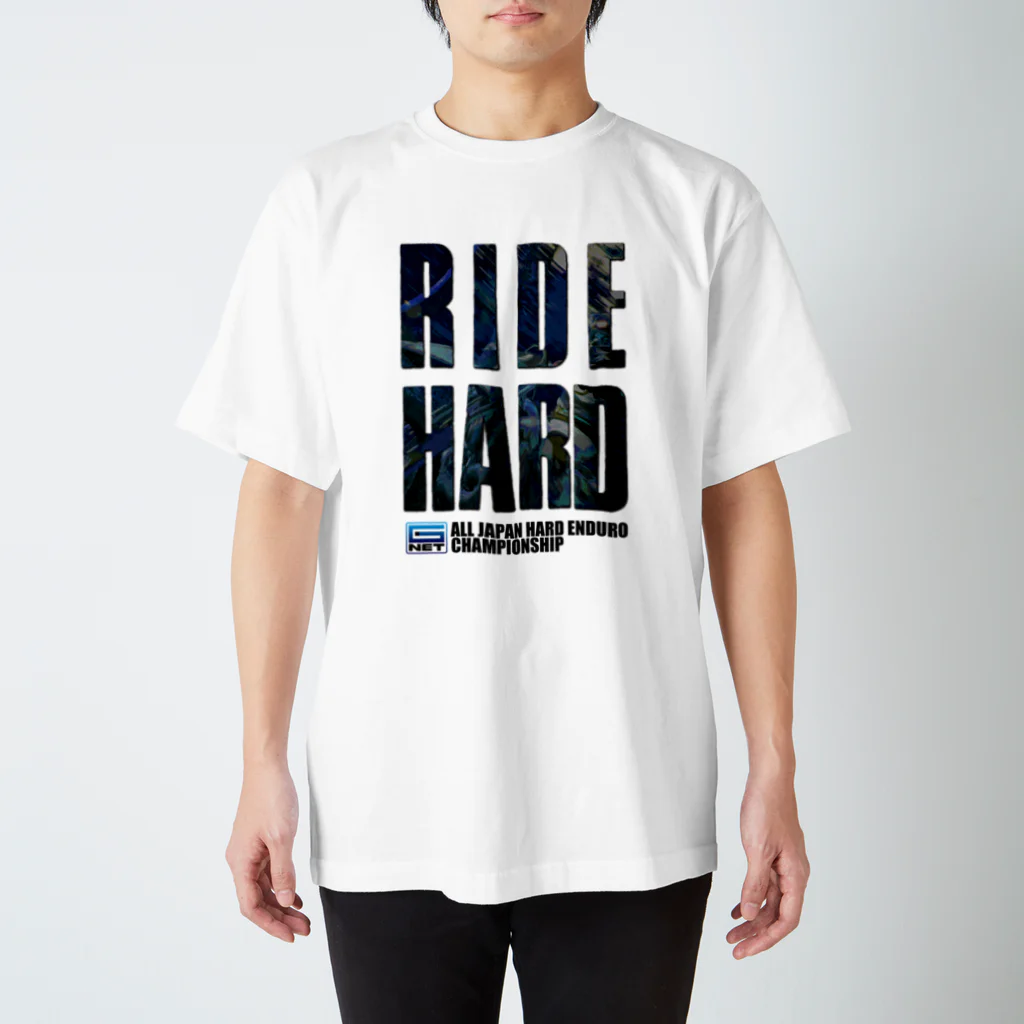 Bikeman_Enduro_ChannelのG-NET OFFICIAL GOODS RIDE HARD BLUE スタンダードTシャツ