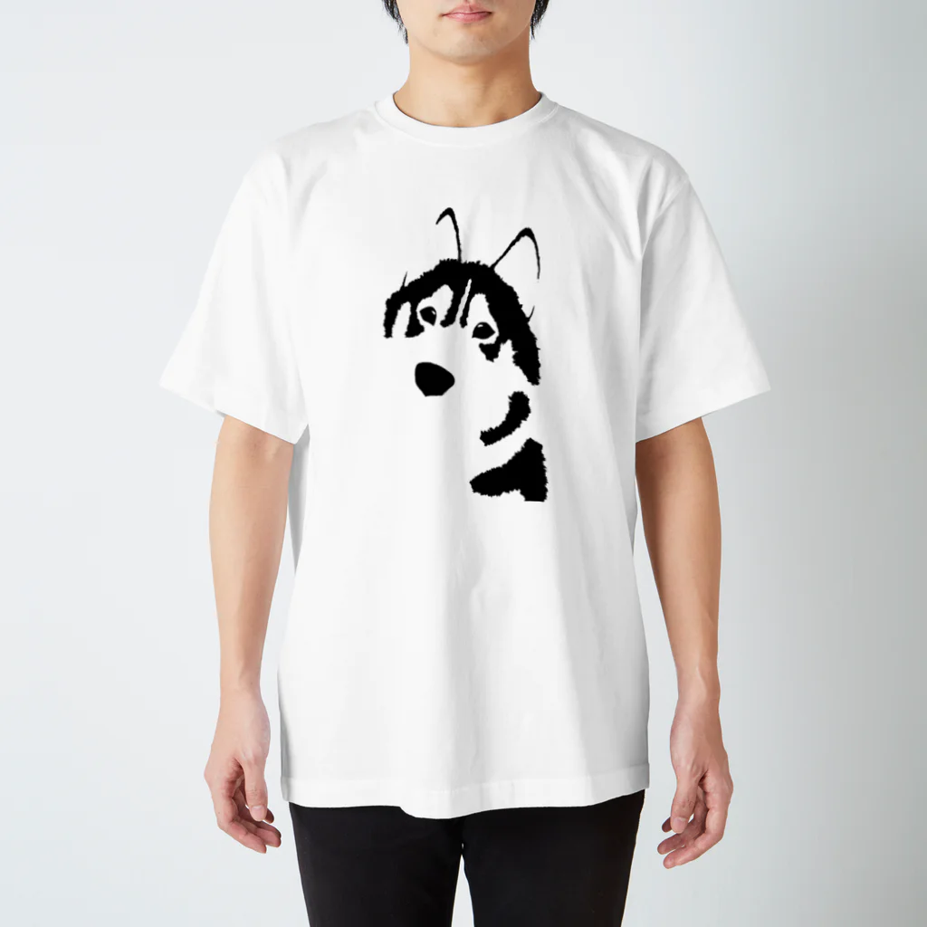 やこうさんのシンプルハスキー スタンダードTシャツ