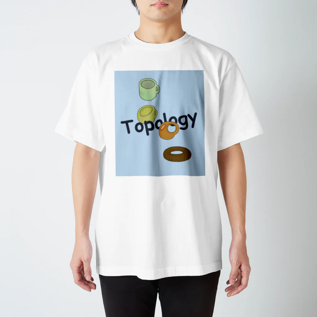 koroesuのコーヒーカップとドーナツ スタンダードTシャツ