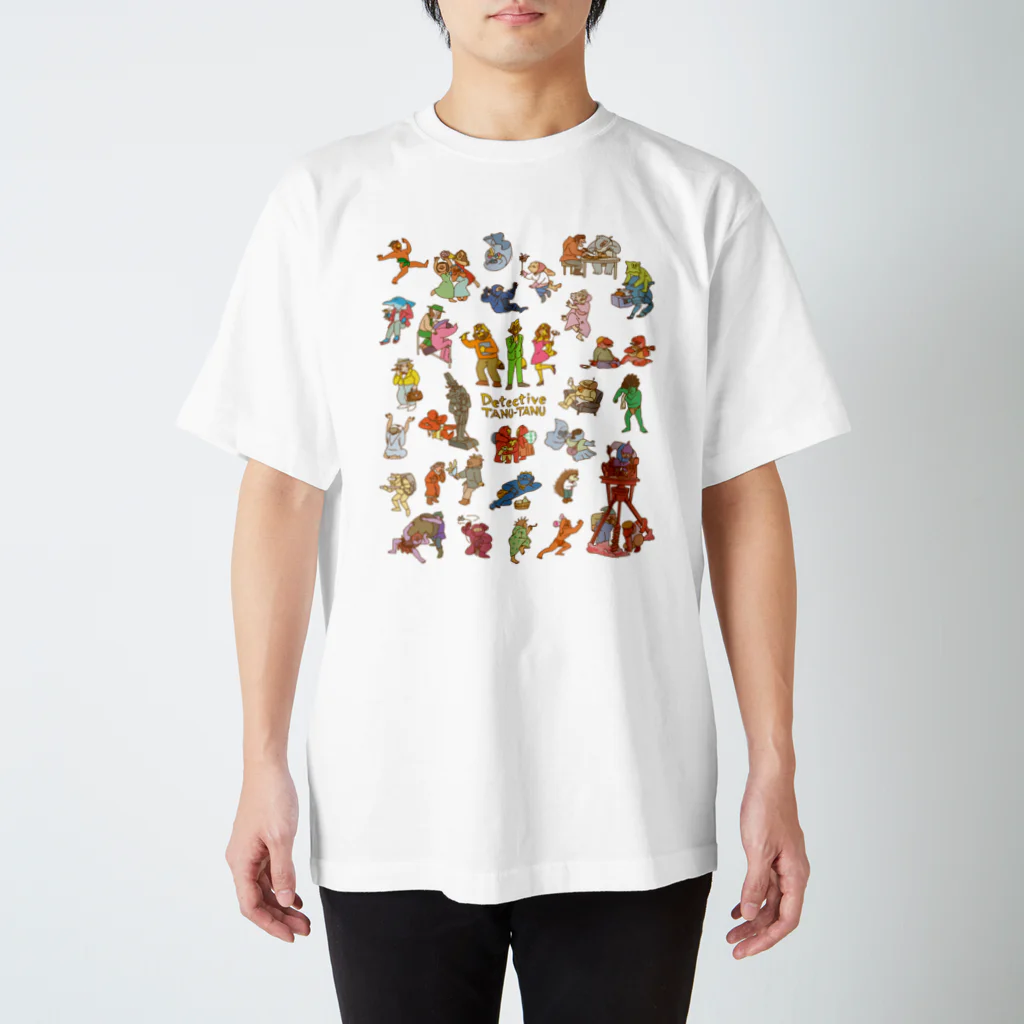 BAMI SHOPのタヌタヌ探偵01 Regular Fit T-Shirt