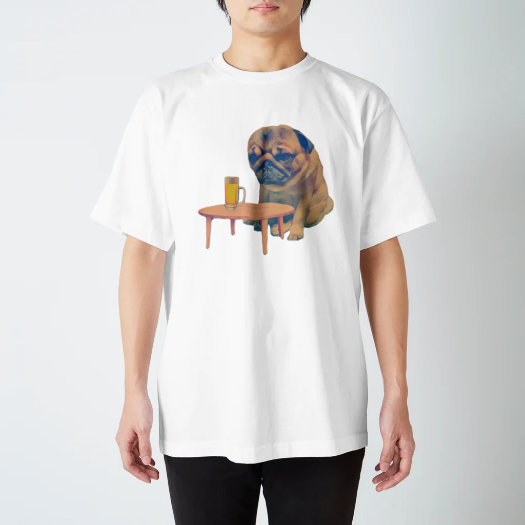 雑コラうちの子グッズののんだくれ🐶 スタンダードTシャツ