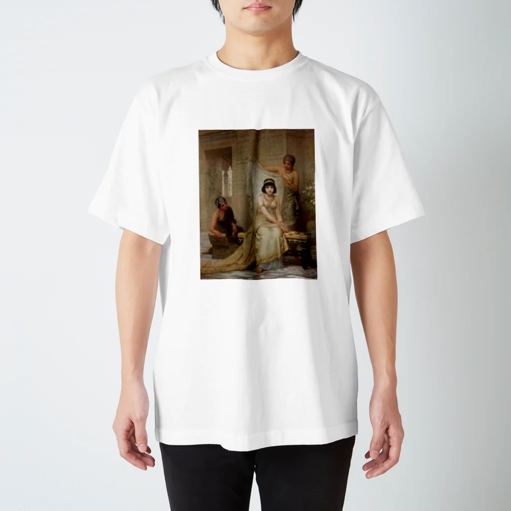 Onimous Tシャツショップの女子高生風 エドウィン・ロングの絵画Tシャツ(ショートボブ) スタンダードTシャツ