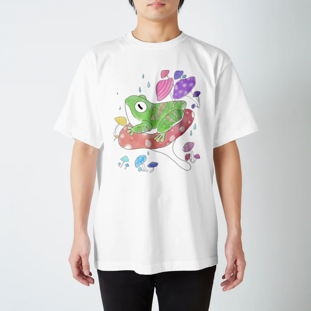 おくらげのけろけろカエル スタンダードTシャツ