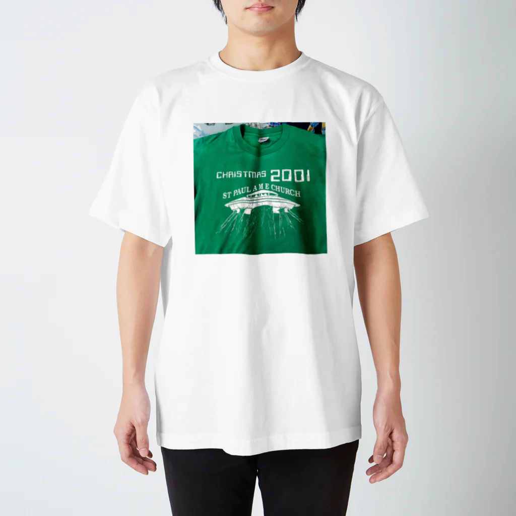 compota wearの緑のTシャツ Regular Fit T-Shirt