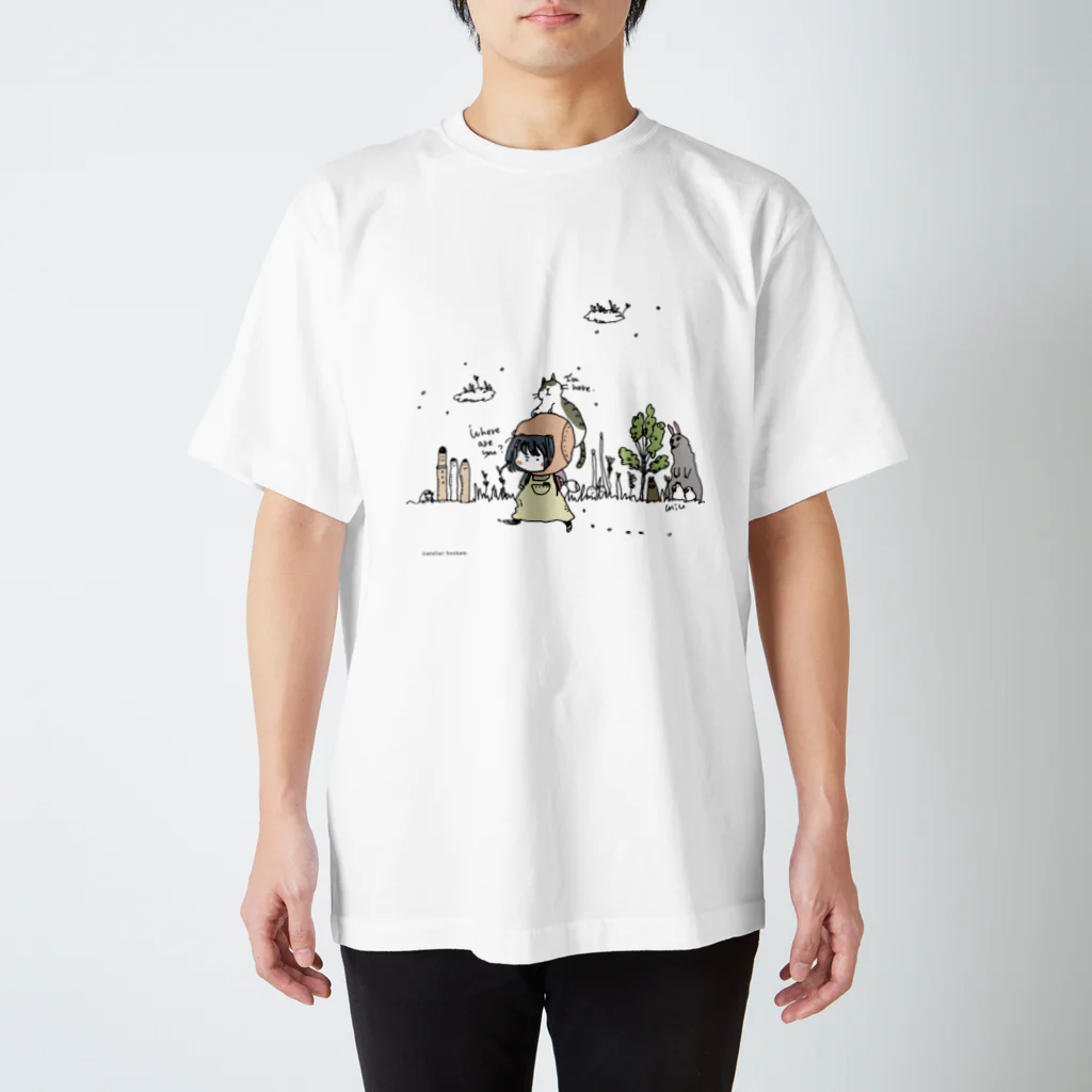 ほっかむねこ屋（アトリエほっかむ）のWhere Regular Fit T-Shirt