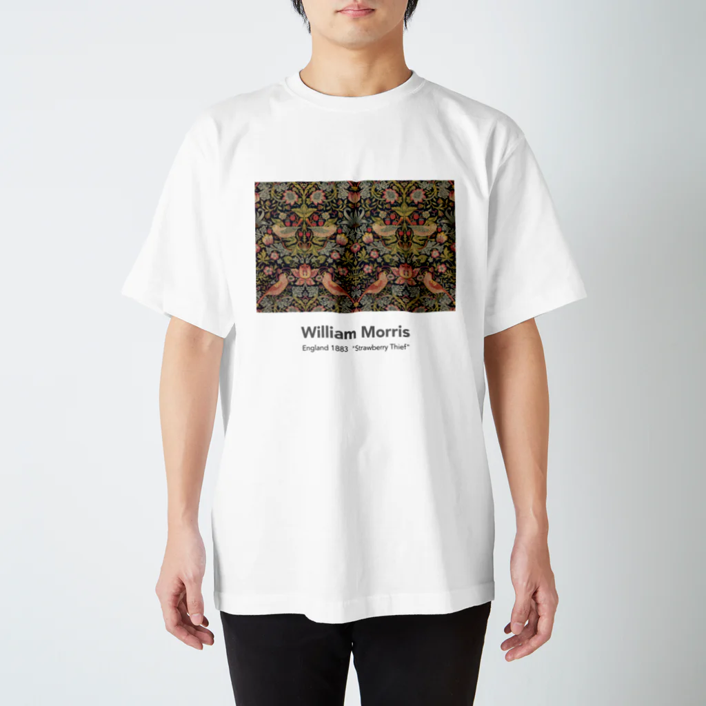 art_workのウィリアム・モリス　1883いちご泥棒　ロゴ入 スタンダードTシャツ