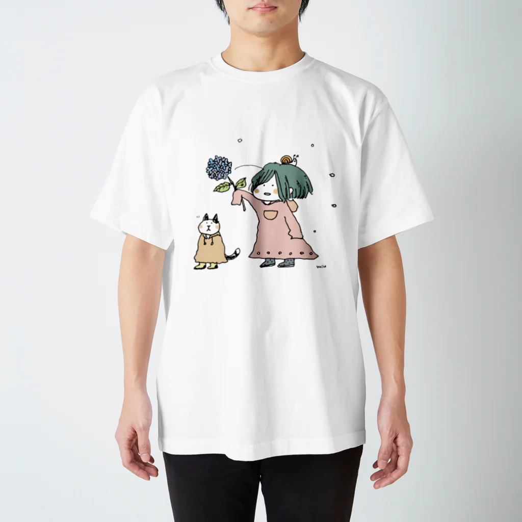 ほっかむねこ屋（アトリエほっかむ）の水無月の音・２ スタンダードTシャツ