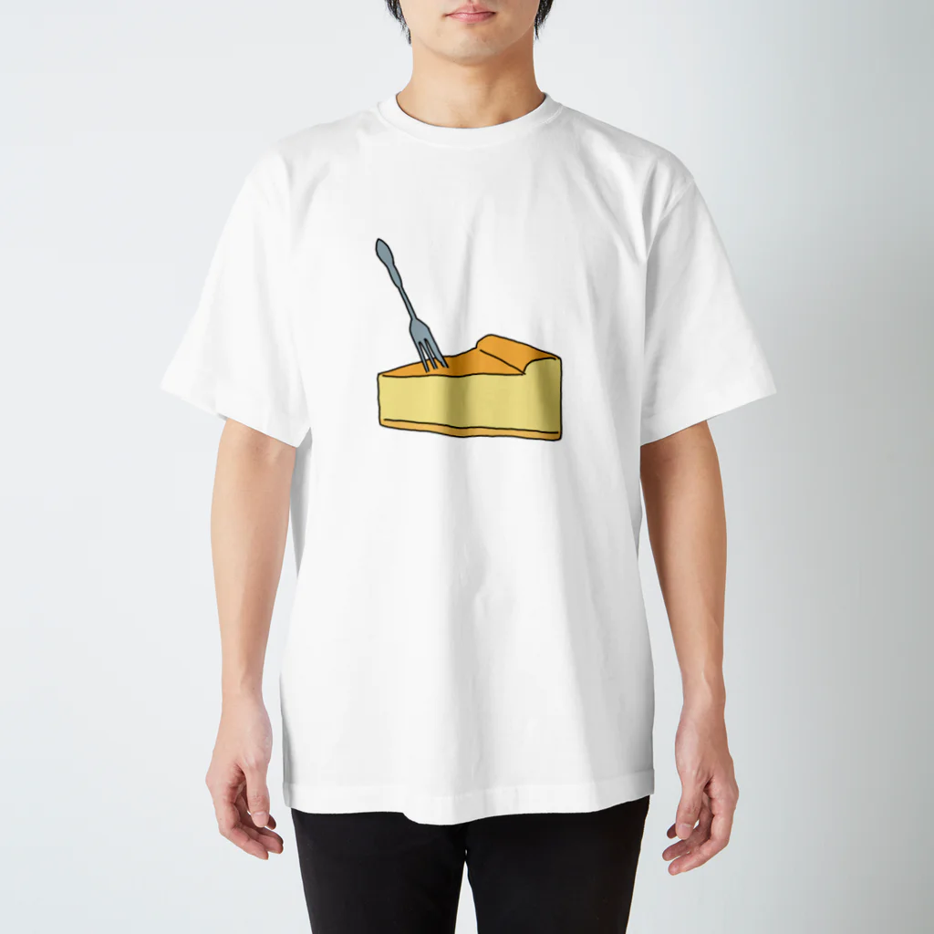 青眼鏡のポップなチーズケーキ Regular Fit T-Shirt