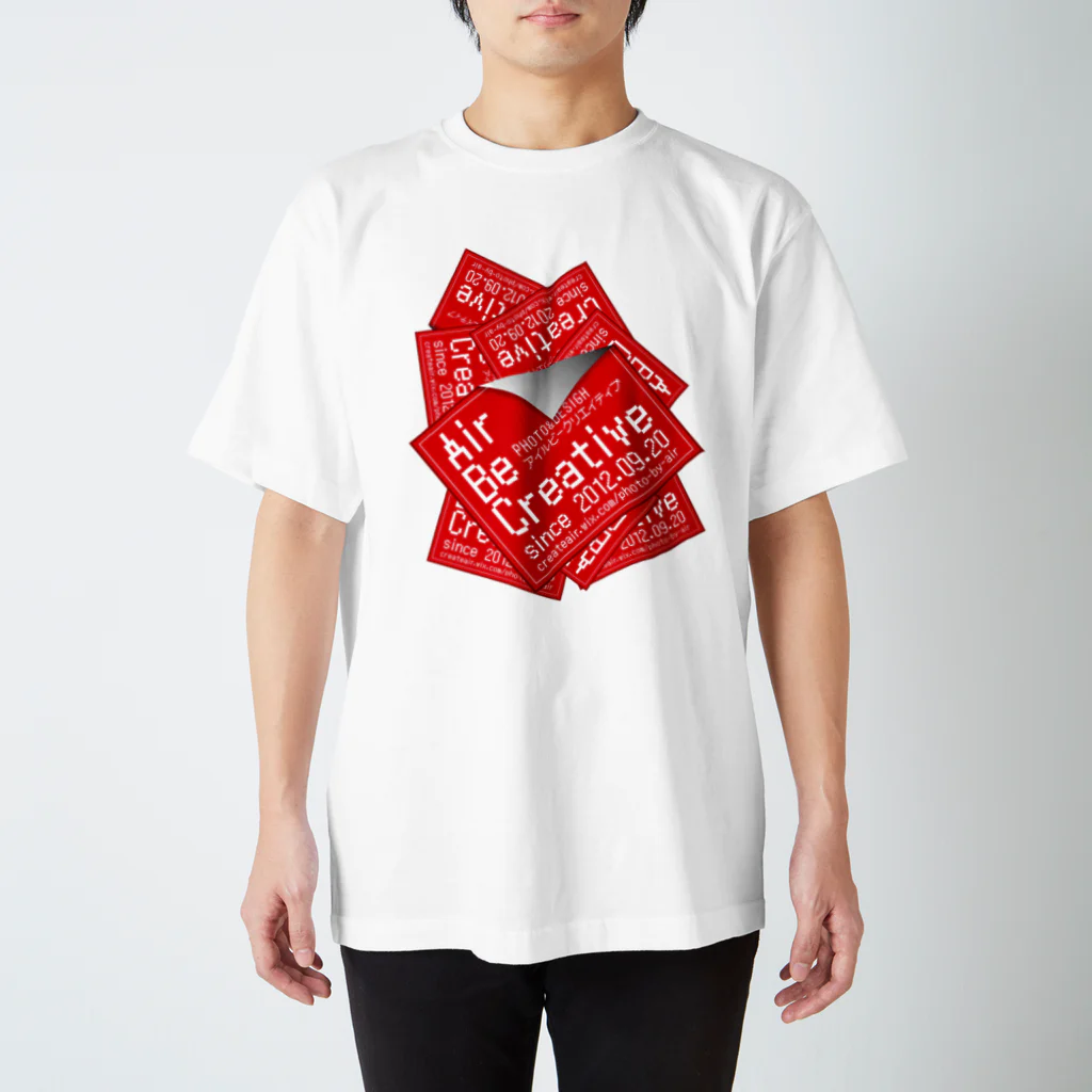 空気椅子のシールいっぱい Regular Fit T-Shirt