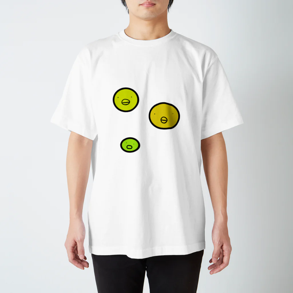 れを。のひよことえだまめ スタンダードTシャツ