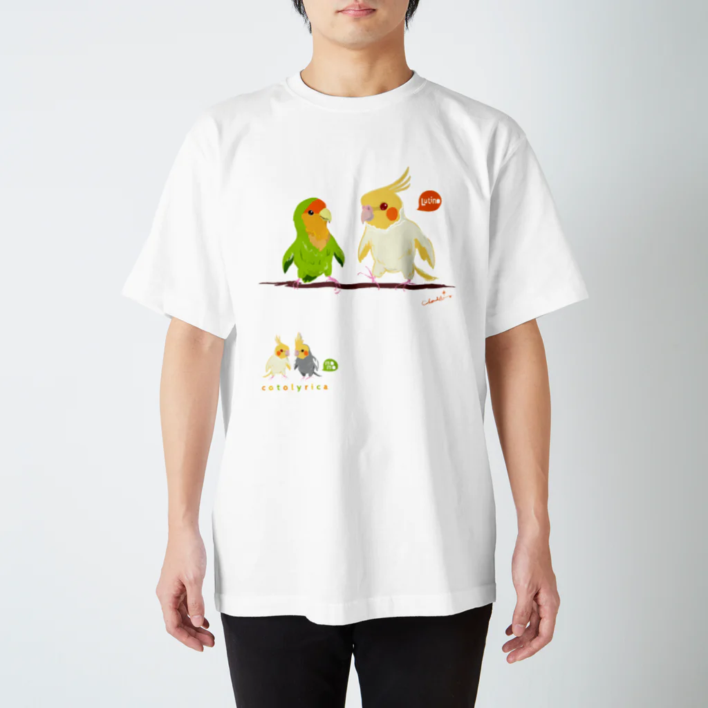 LittleLoroのCotolyrica ルチノーオカメインコとラブバード コザクラインコ Regular Fit T-Shirt