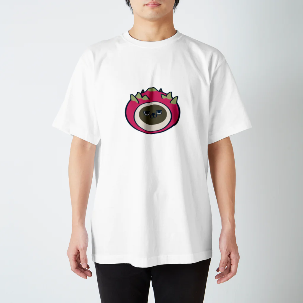 TMClayのフルーティーキャット　Dragon fruit スタンダードTシャツ