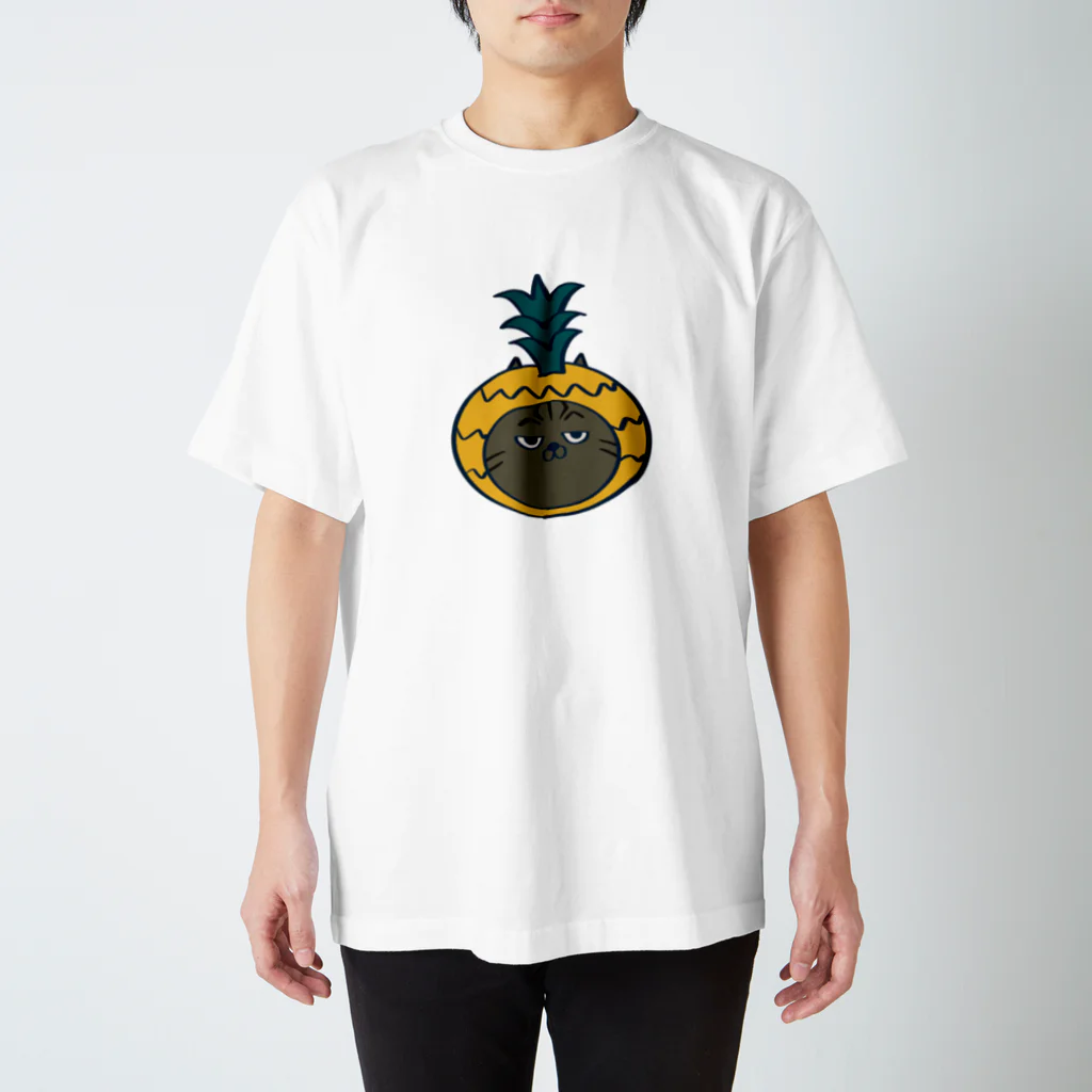 TMClayのフルーティーキャット　Pineapple スタンダードTシャツ