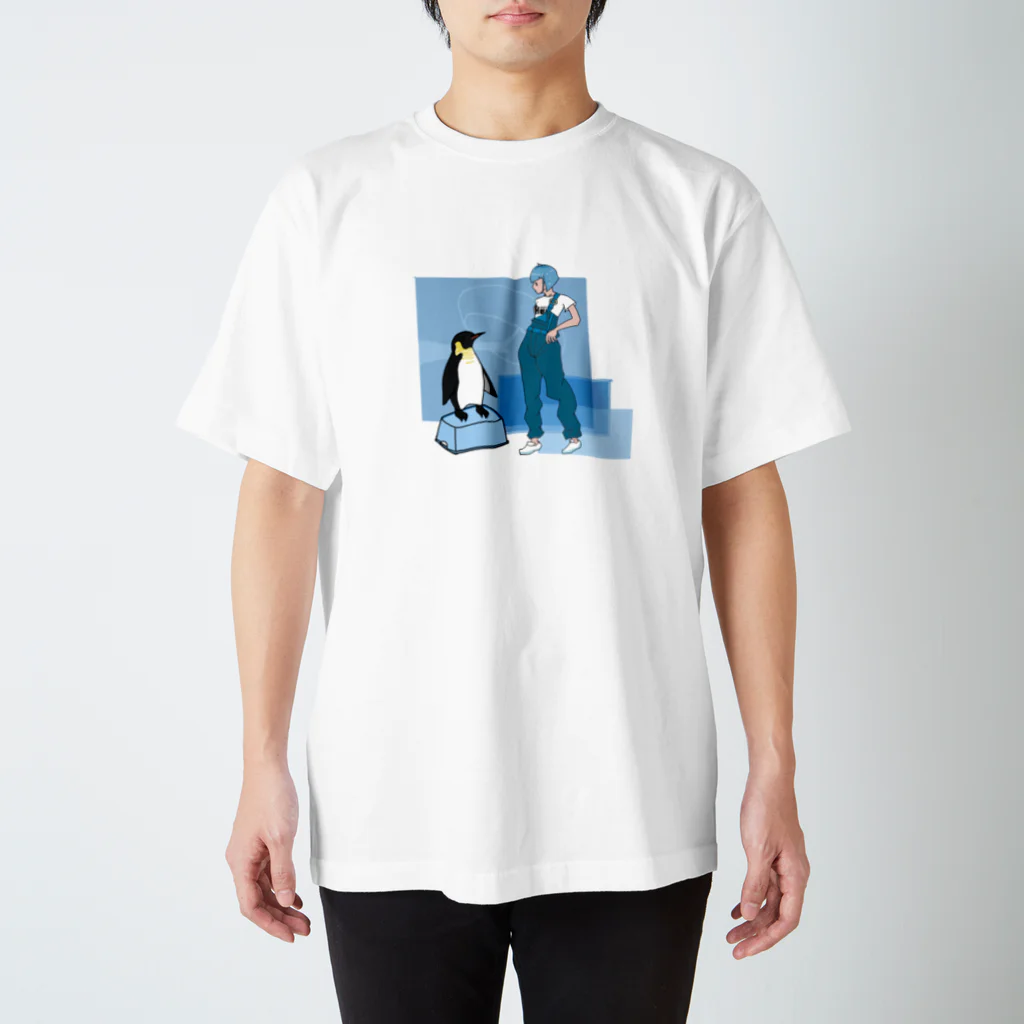 空飛ぶ眼鏡のぺんぎん スタンダードTシャツ