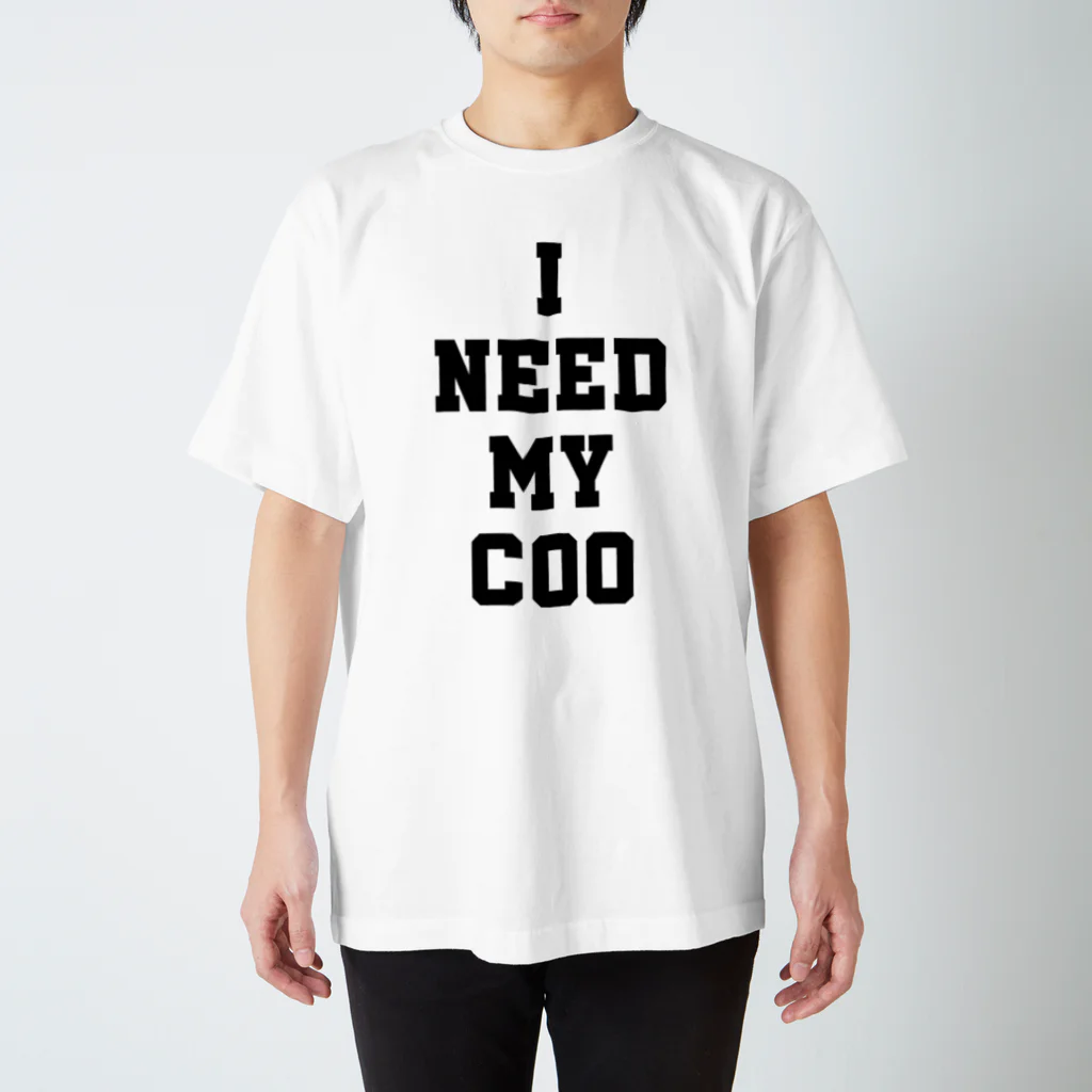 ゴンのI NEED MY COO（黒） Regular Fit T-Shirt