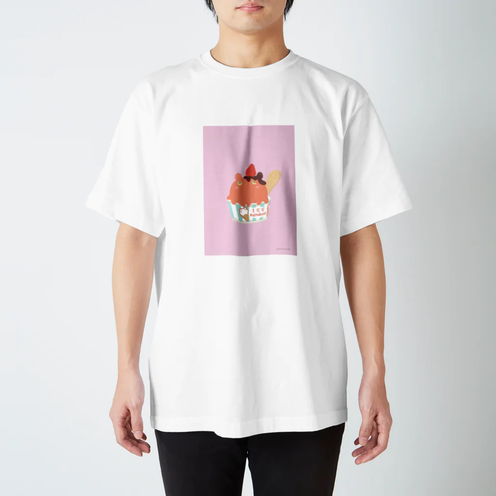 わたつみ。〜watatumi〜のめんだこくんのカップアイス スタンダードTシャツ