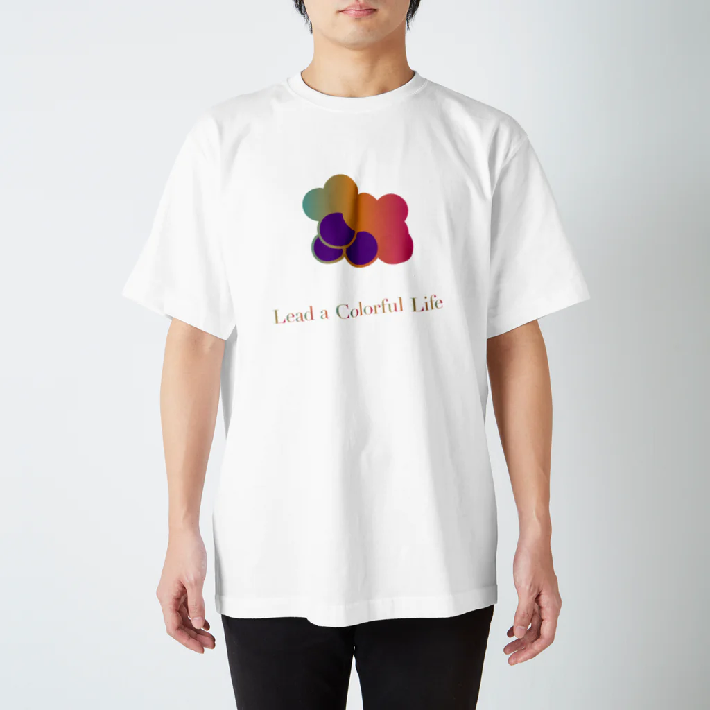 DEEPDRILLEDWELL@井戸の中のColorful Grapes ver2.0 スタンダードTシャツ