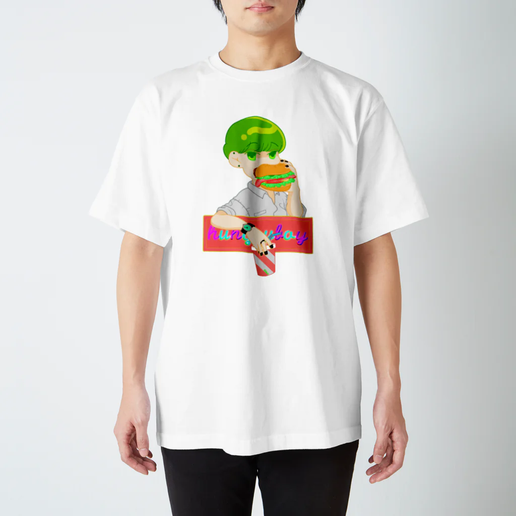 ジユウキママ。のhungry boy Regular Fit T-Shirt