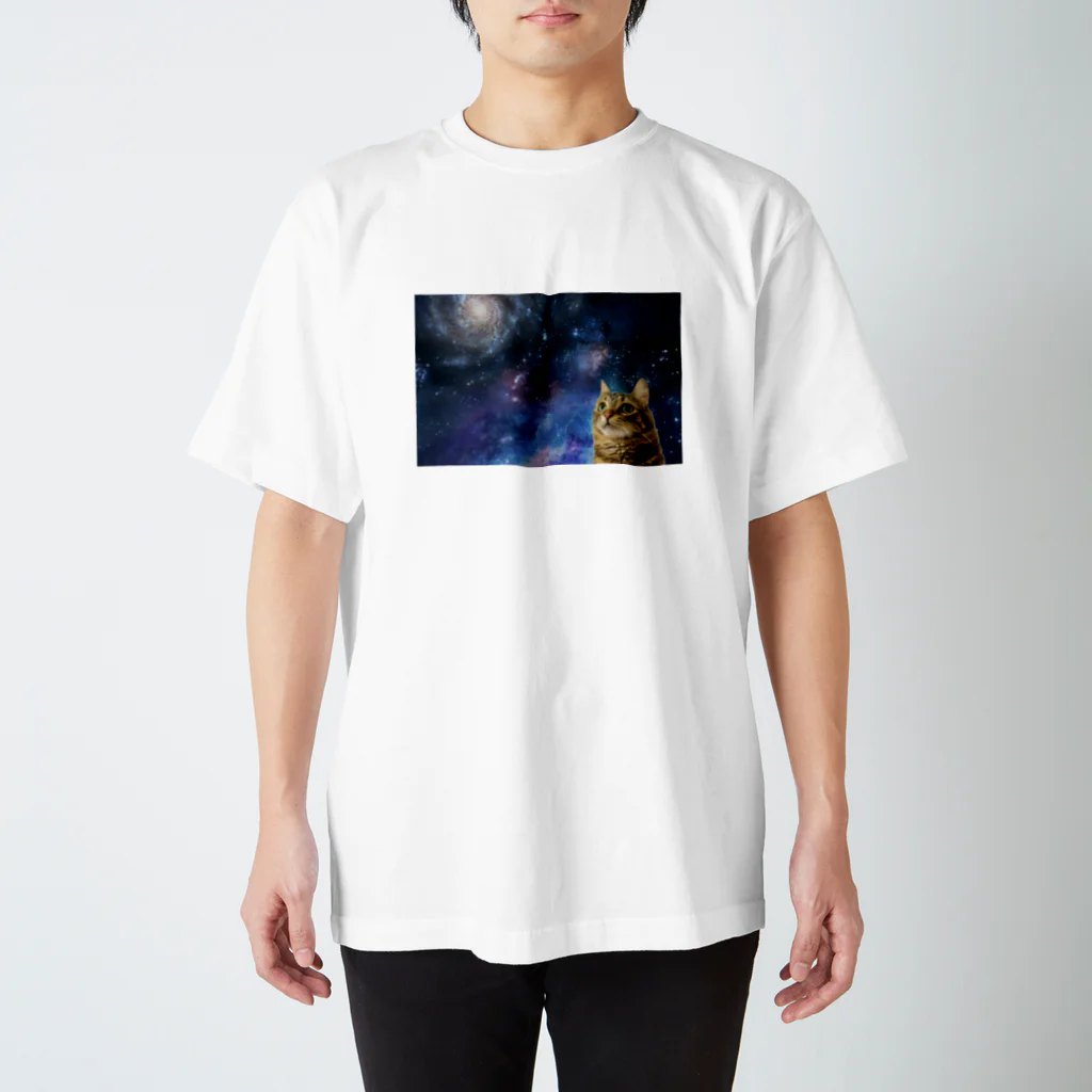 しゃり蔵's storeの宇宙猫さん Regular Fit T-Shirt