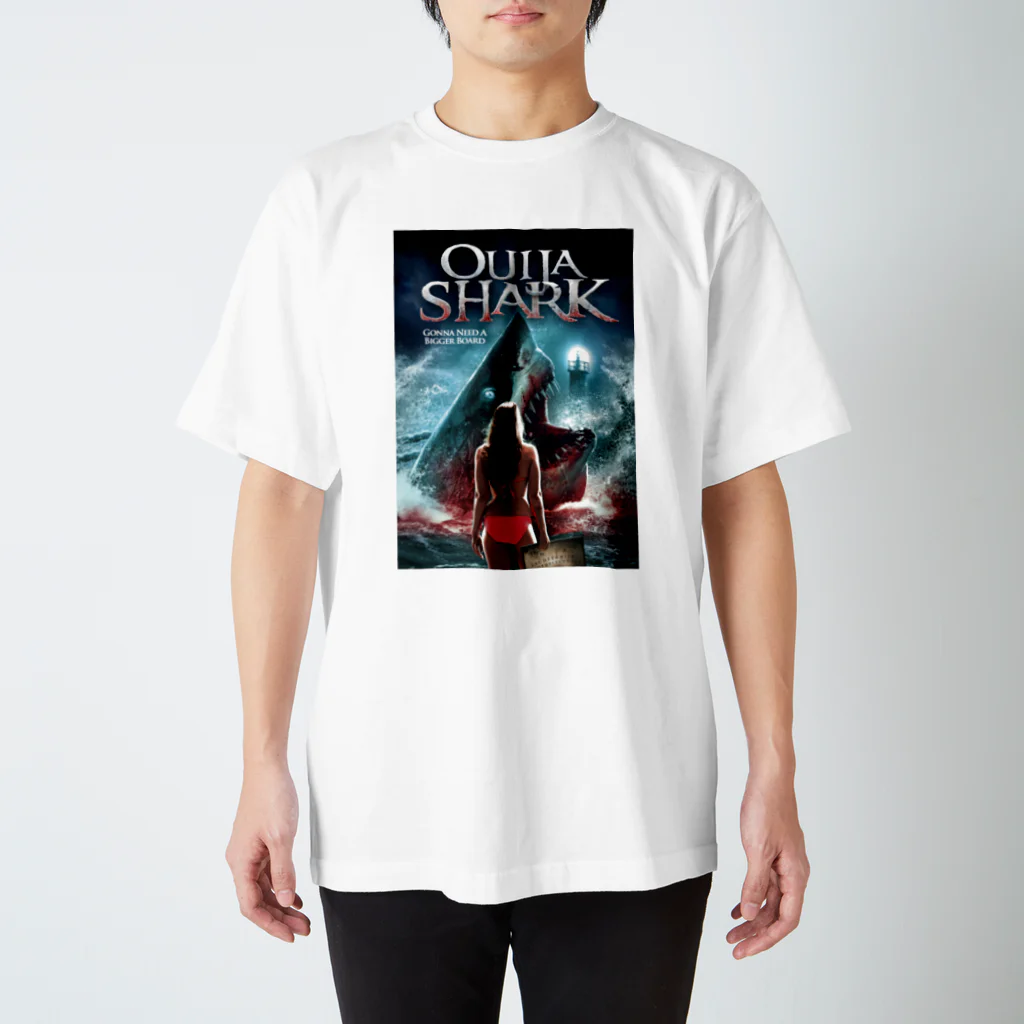 COMMA＋の『ウィジャ・シャーク 霊界サメ大戦』英語版ジャケット スタンダードTシャツ