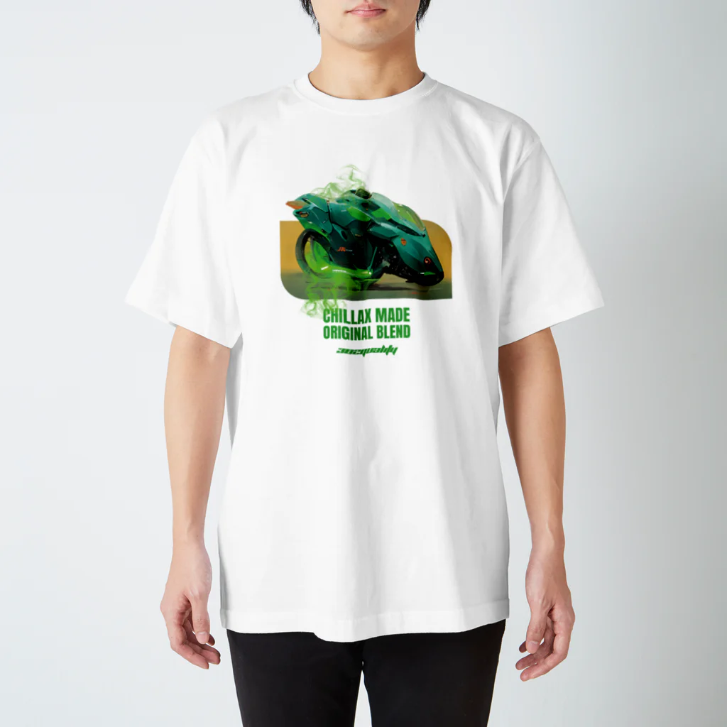 302QualityのNINJA KAWASAKI スタンダードTシャツ