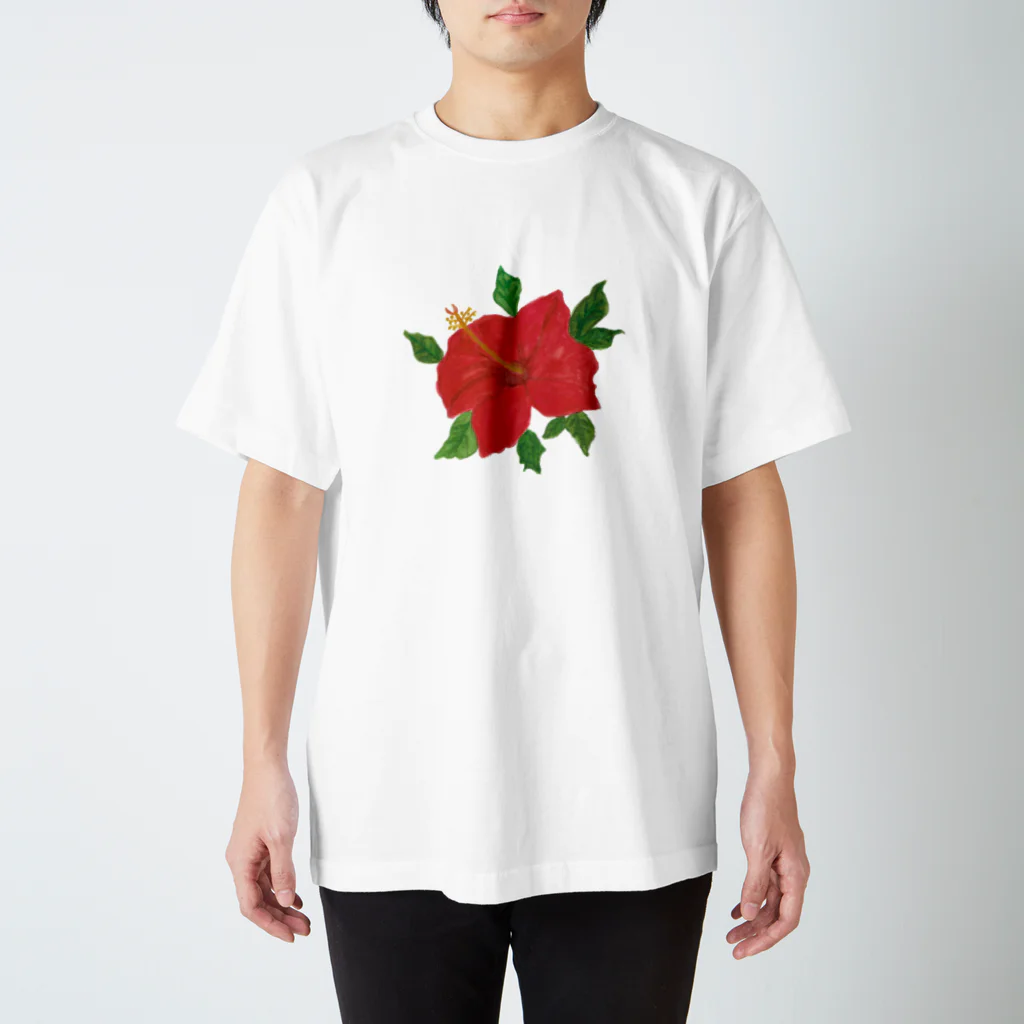 ART NO WATAGE 絵画教室のハイビスカス（kiyo） スタンダードTシャツ