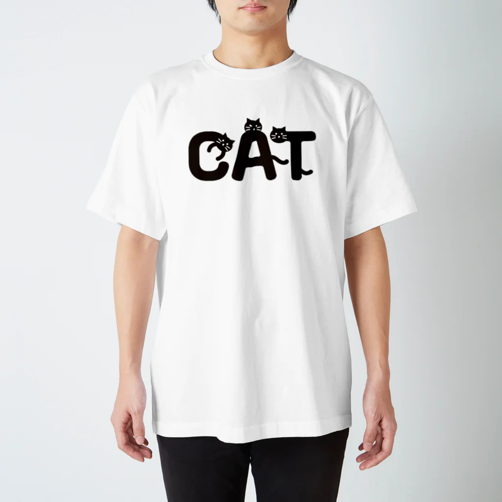 オノマトピアのCAT（タイポグラフィー） スタンダードTシャツ