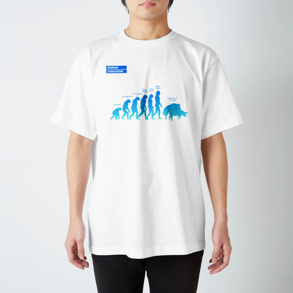 cultivate_jpのHUMAN EVOLUTION スタンダードTシャツ